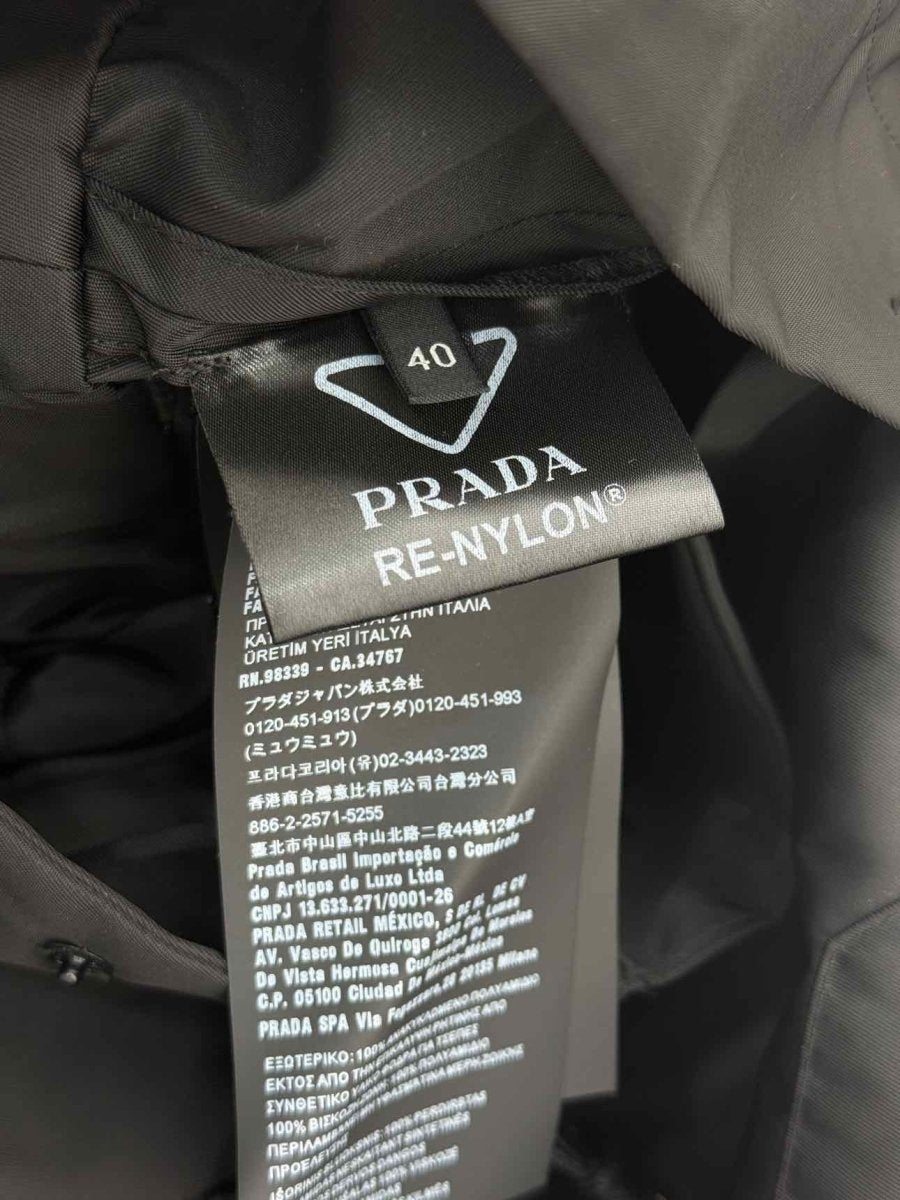 Pre - loved PRADA Triangle Logo Black Size US 4 Playsuit at Reems Closet