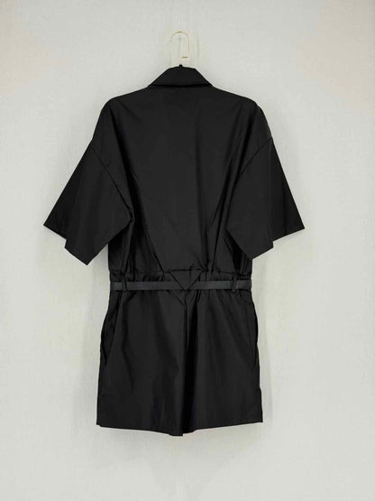 Pre - loved PRADA Triangle Logo Black Size US 4 Playsuit at Reems Closet
