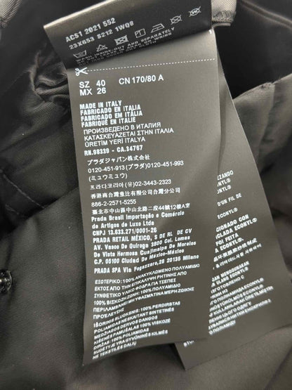 Pre - loved PRADA Triangle Logo Black Size US 4 Playsuit at Reems Closet