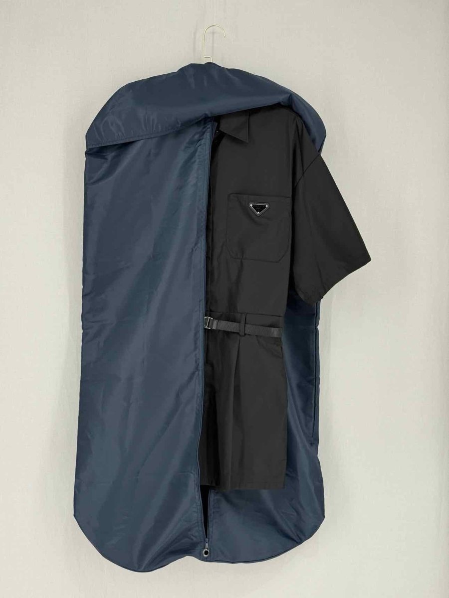 Pre - loved PRADA Triangle Logo Black Size US 4 Playsuit at Reems Closet