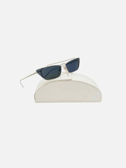 Pre - loved PRADA Ultravox Silver Sunglasses at Reems Closet