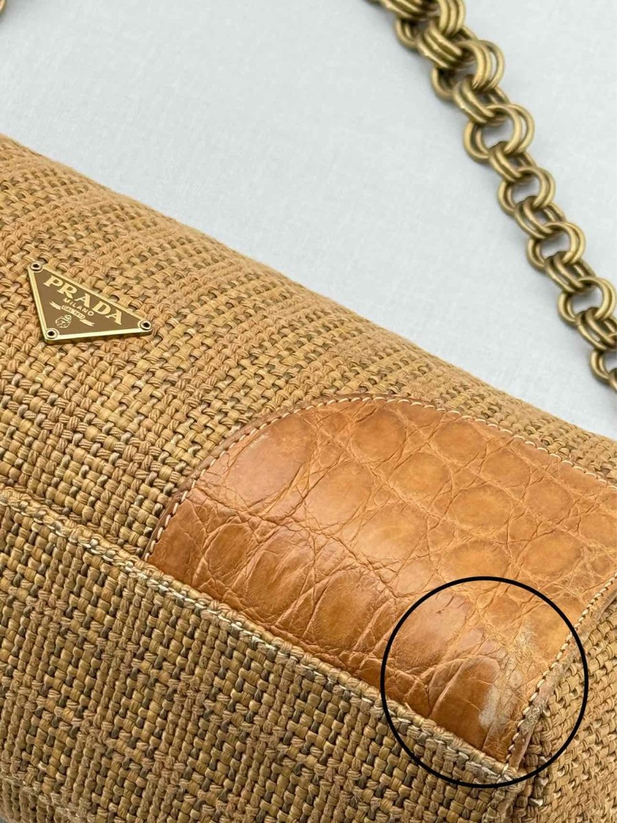 Pre - loved PRADA Vintage Brown Shoulder Bag at Reems Closet