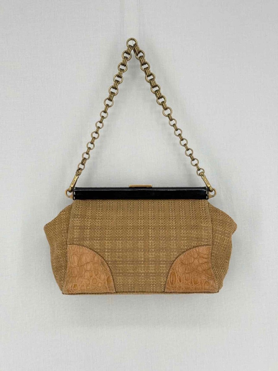 Pre - loved PRADA Vintage Brown Shoulder Bag at Reems Closet