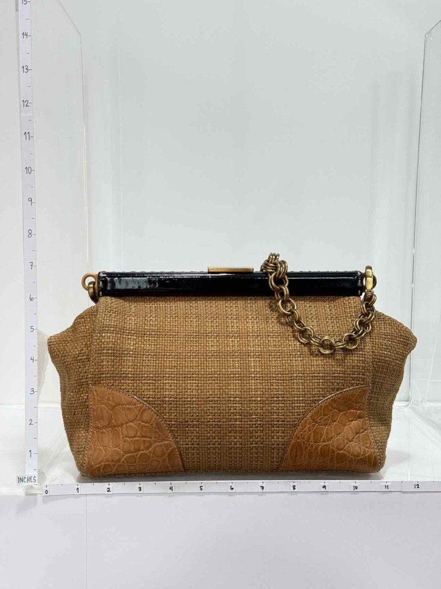 Pre - loved PRADA Vintage Brown Shoulder Bag at Reems Closet