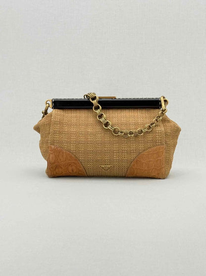 Pre - loved PRADA Vintage Brown Shoulder Bag at Reems Closet