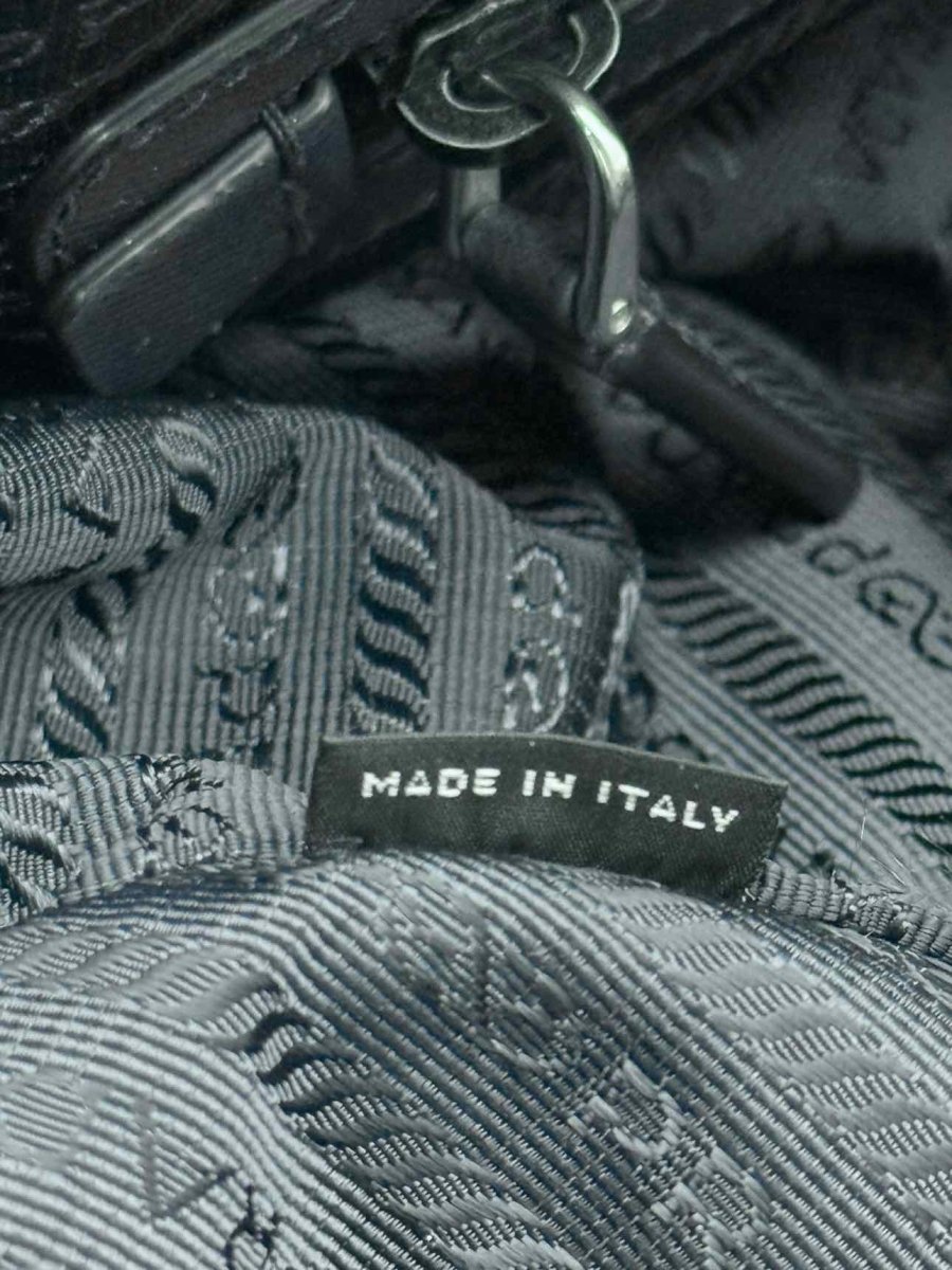 Pre - loved PRADA Weekender Navy Blue Duffel bag at Reems Closet