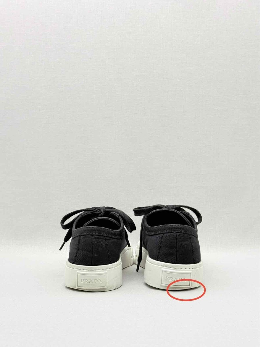 Pre - loved PRADA Wheel Low - top Black Size EU 40 Sneakers at Reems Closet
