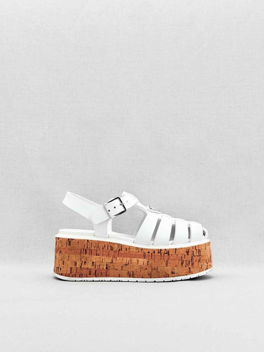 Pre - loved PRADA White Size EU 36 Sandals at Reems Closet