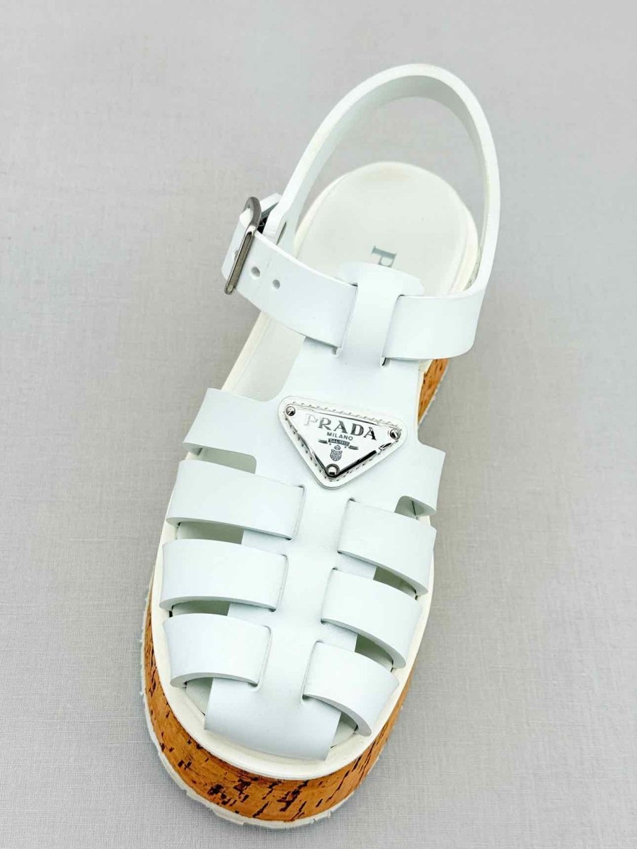 Pre - loved PRADA White Size EU 36 Sandals at Reems Closet