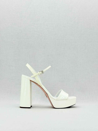Pre - loved PRADA White Size EU 39 Platform Sandals at Reems Closet