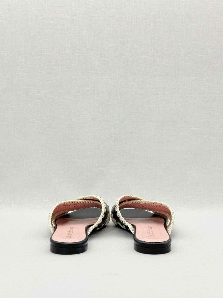 Pre - loved PRETTY BALLERINAS Black Criss Cross Size EU 38 Flats at Reems Closet