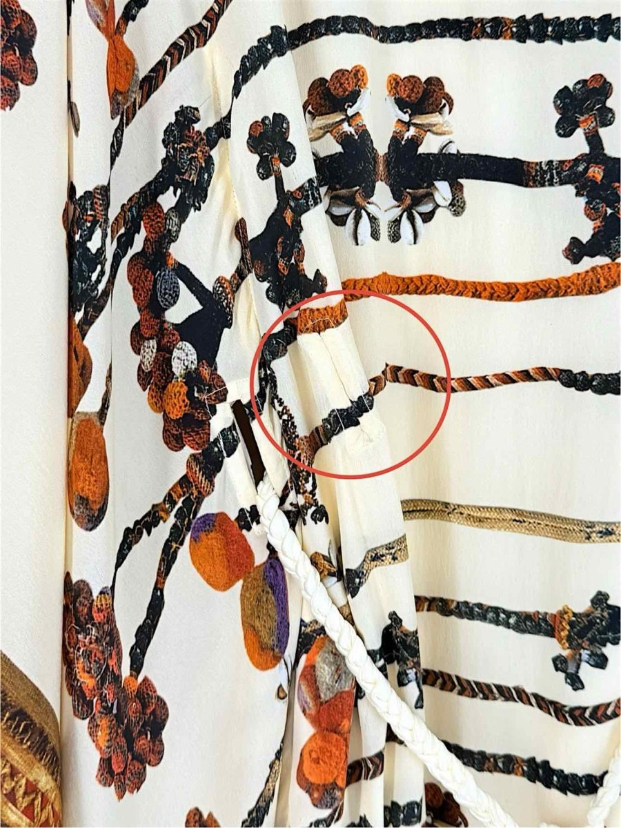 Pre - loved PRIAKATARIAPURI Beige Printed Size Medium Long Dress at Reems Closet