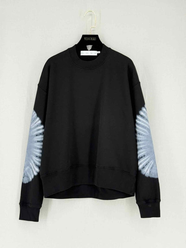 Pre - loved PROENZA SCHOULER Black Printed Size Small Jumper at Reems Closet