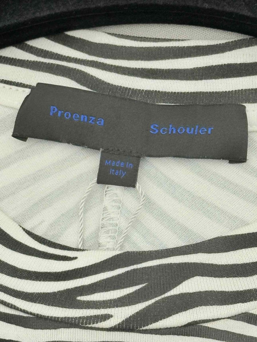 Pre - loved PROENZA SCHOULER Black & White Size Medium Top at Reems Closet