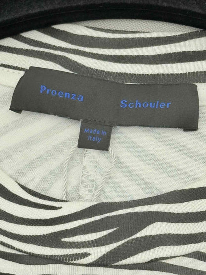 Pre - loved PROENZA SCHOULER Black & White Size Medium Top at Reems Closet