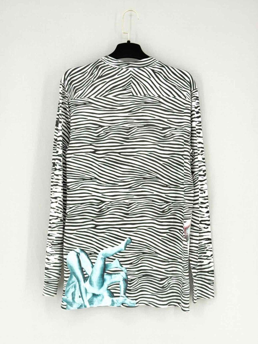 Pre - loved PROENZA SCHOULER Black & White Size Medium Top at Reems Closet