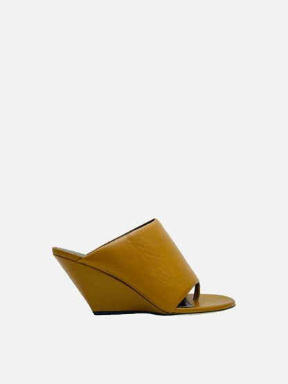 Pre - loved PROENZA SCHOULER Mule Brown Wedges at Reems Closet