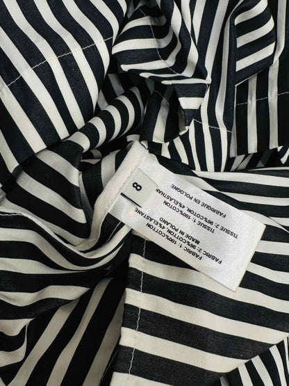 Pre - loved PROENZA SCHOULER White & Black Striped Shirt Dress at Reems Closet