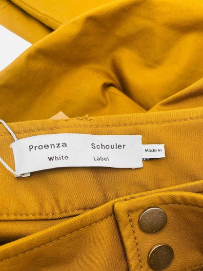 Pre - loved PROENZA SCHOULER White Label Mustard Belted Waist Pants at Reems Closet