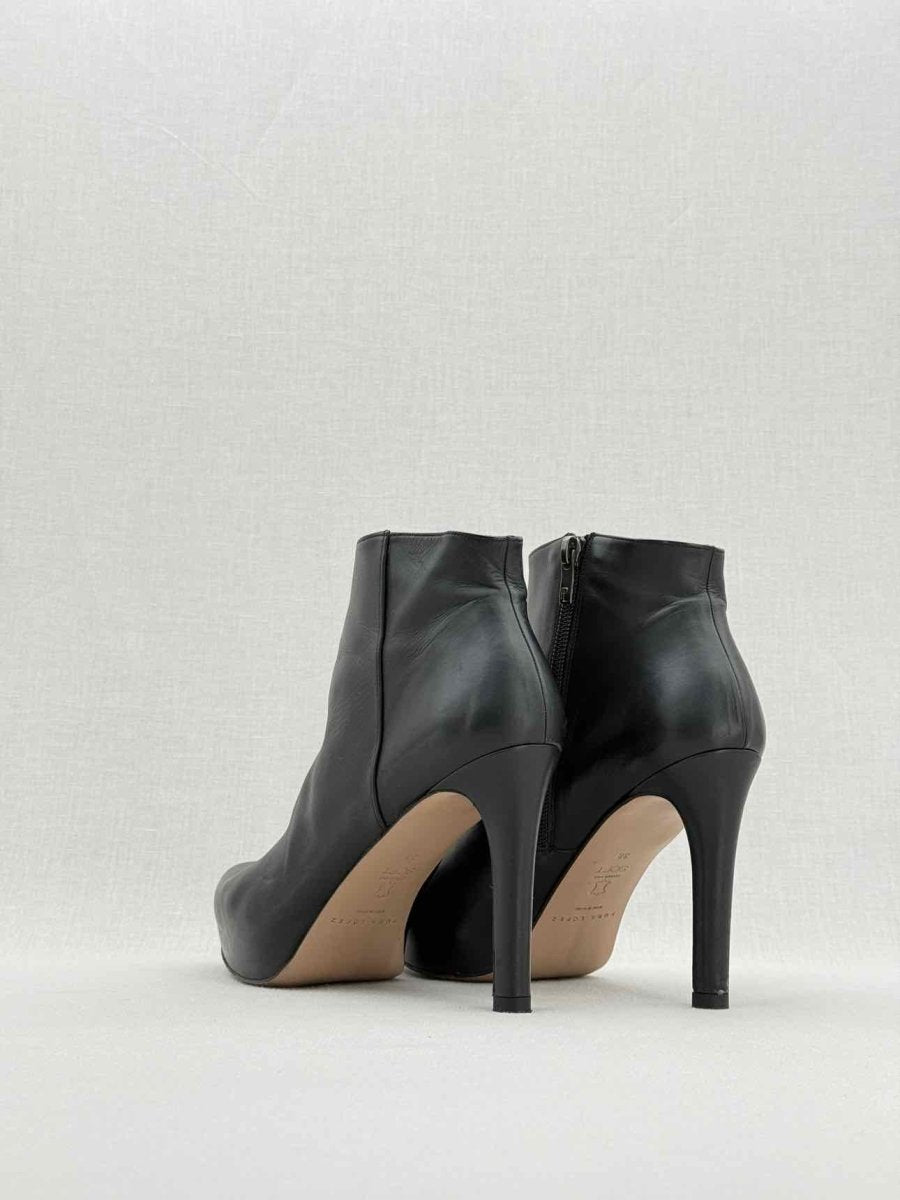 Pre - loved PURA LOPEZ Black Size EU 38 Ankle Boots at Reems Closet
