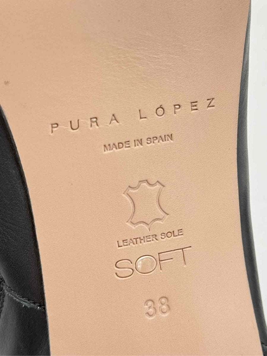 Pre - loved PURA LOPEZ Black Size EU 38 Ankle Boots at Reems Closet