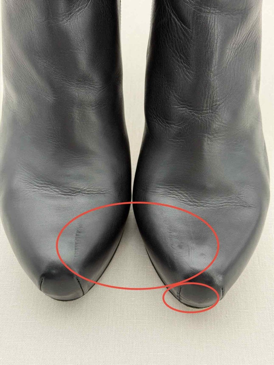 Pre - loved PURA LOPEZ Black Size EU 38 Ankle Boots at Reems Closet