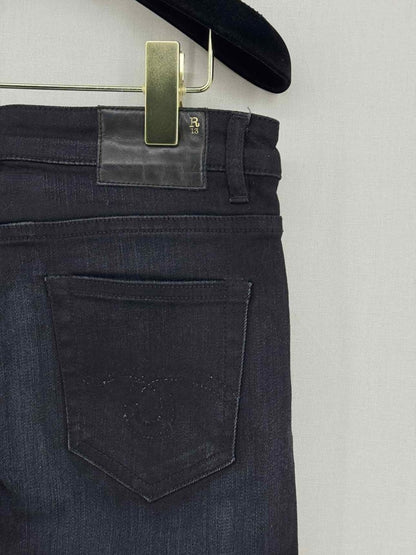 Pre - loved R13 Boy Skinny Black Washed Size 24 Jeans at Reems Closet