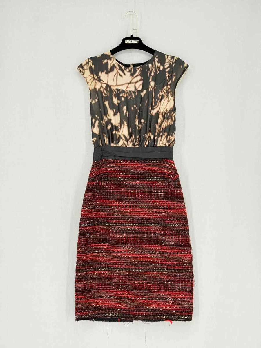 Pre - loved RACHEL & ROY Tweed Printed Size US 4 Midi Dress at Reems Closet