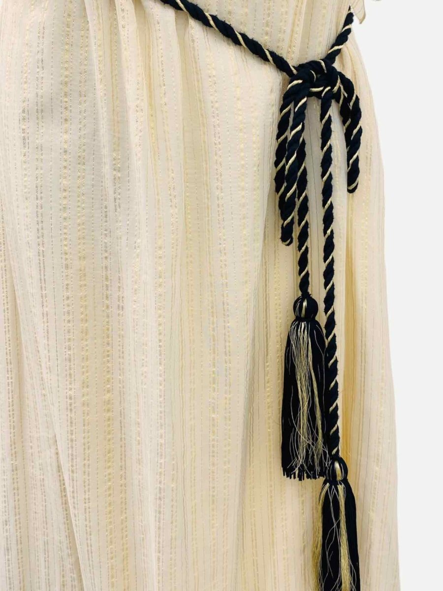 Pre - loved RACHEL ZOE Beige w/ Black Size XSmall Long Dress at Reems Closet