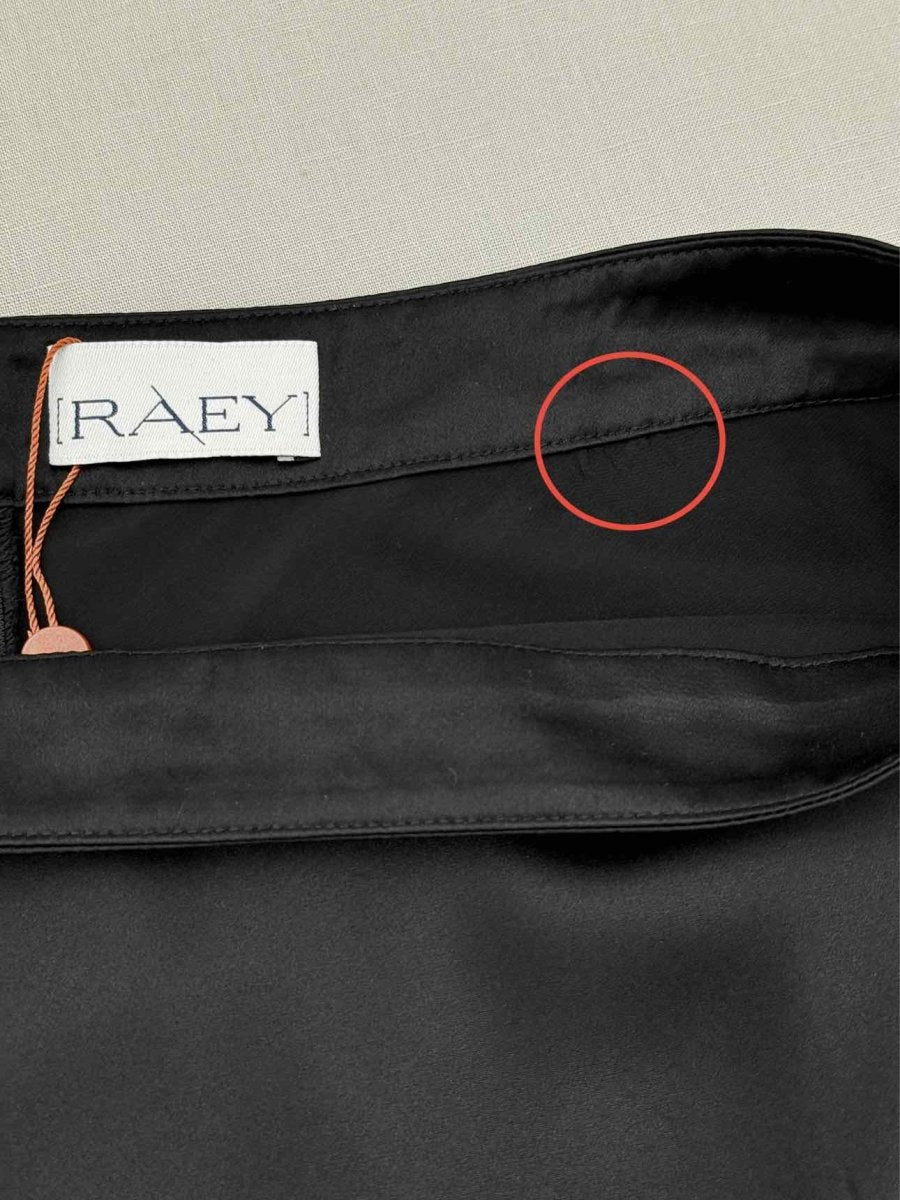 Pre - loved RAEY Asymmetric Black Size US 10 Midi Skirt at Reems Closet