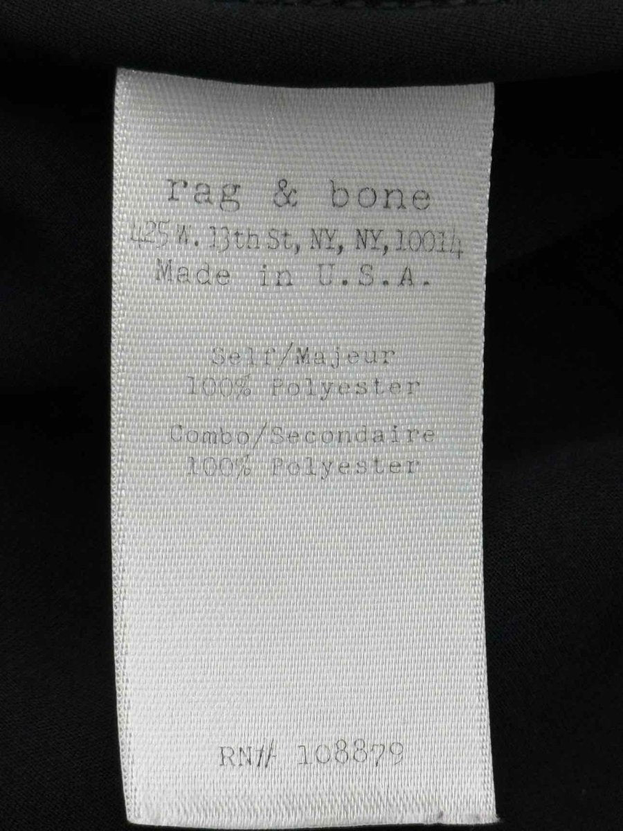 Pre - loved RAG & BONE Black Size Medium Blouse at Reems Closet