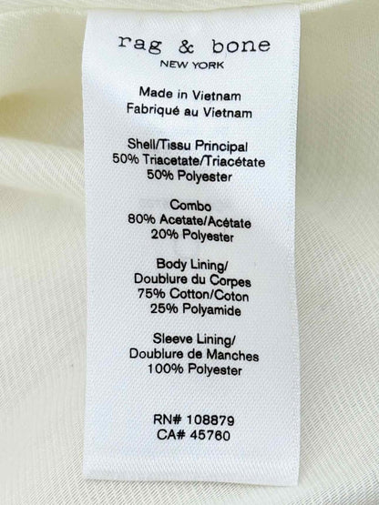 Pre - loved RAG & BONE Cream Size US 12 Jacket at Reems Closet