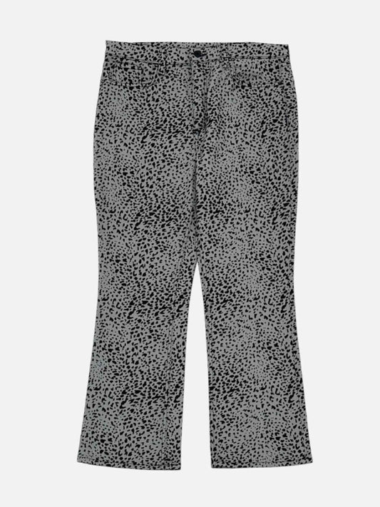 Pre - loved RAG & BONE Hana Cheetah Grey & Black Jeans at Reems Closet