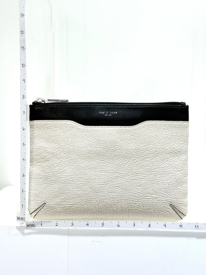 Pre - loved RAG & BONE White & Black Clutch at Reems Closet