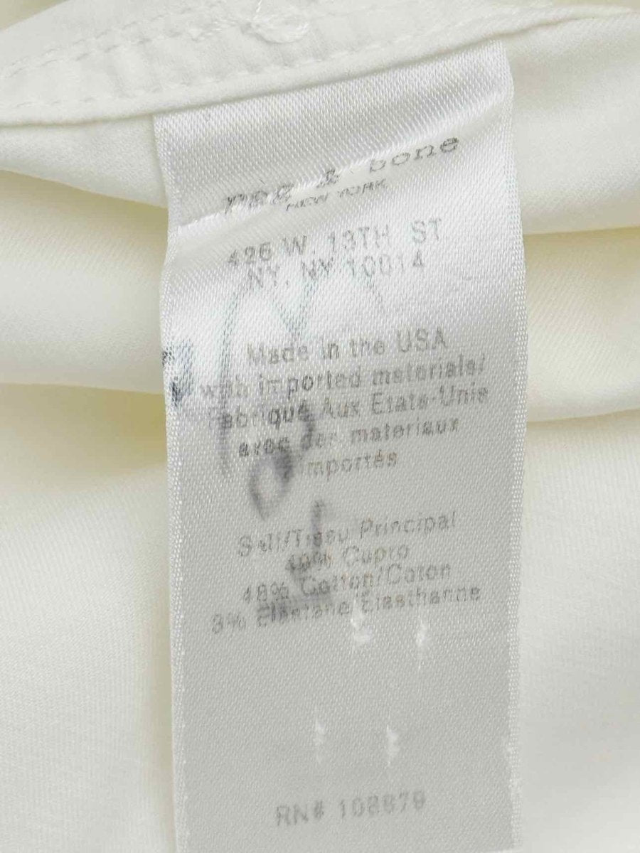 Pre - loved RAG & BONE White Size Large Shirt at Reems Closet