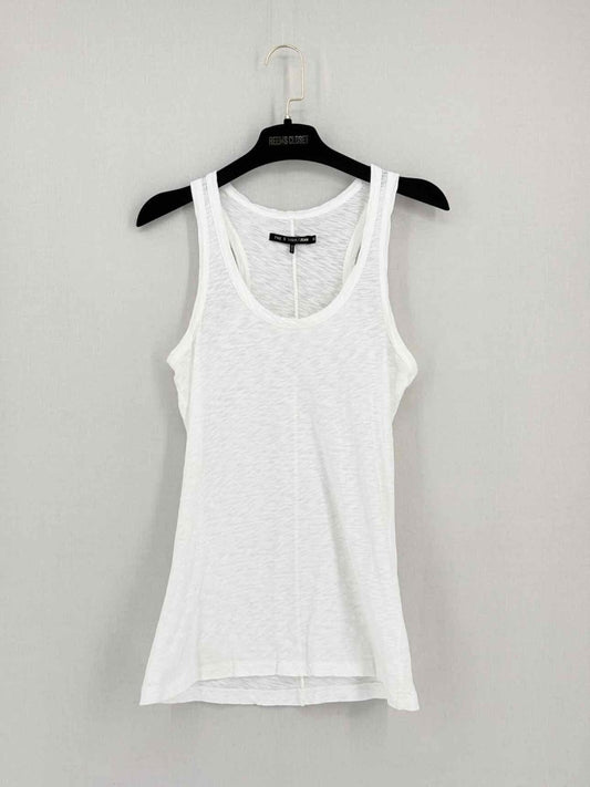 Pre - loved RAG & BONE White Size XSmall Tank Top at Reems Closet