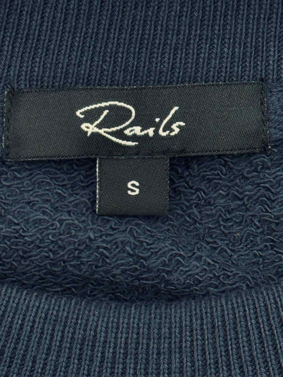 Pre - loved RAILS Navy Blue Star Print Size Small Sweatshirt at Reems Closet