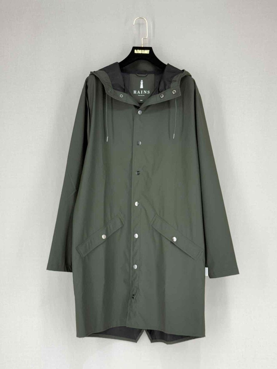 Pre - loved RAINS Hoodie Green Size XSmall/Small Coat at Reems Closet