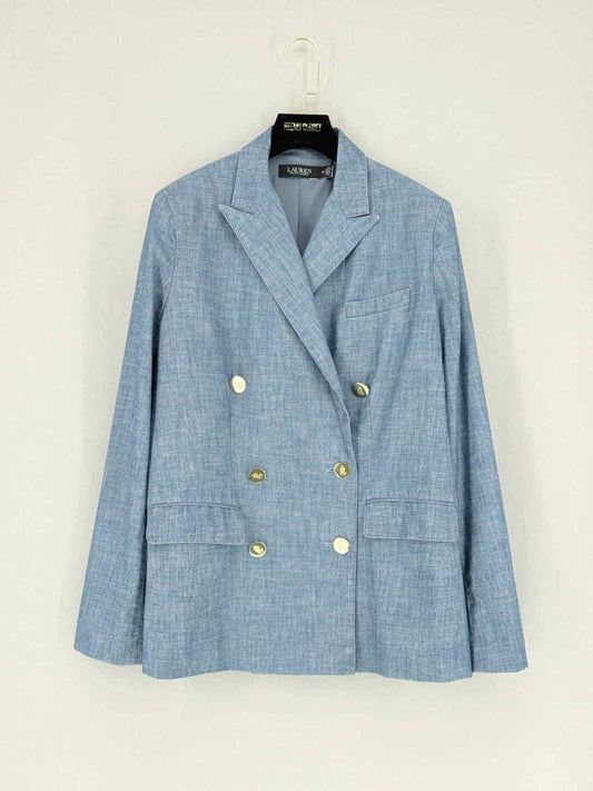 Pre - loved RALPH LAUREN Blue Size US 8 Jacket at Reems Closet
