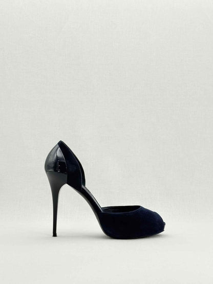 Pre - loved RALPH LAUREN COLLECTION D'Orsay Blue Size EU 40 Pumps at Reems Closet