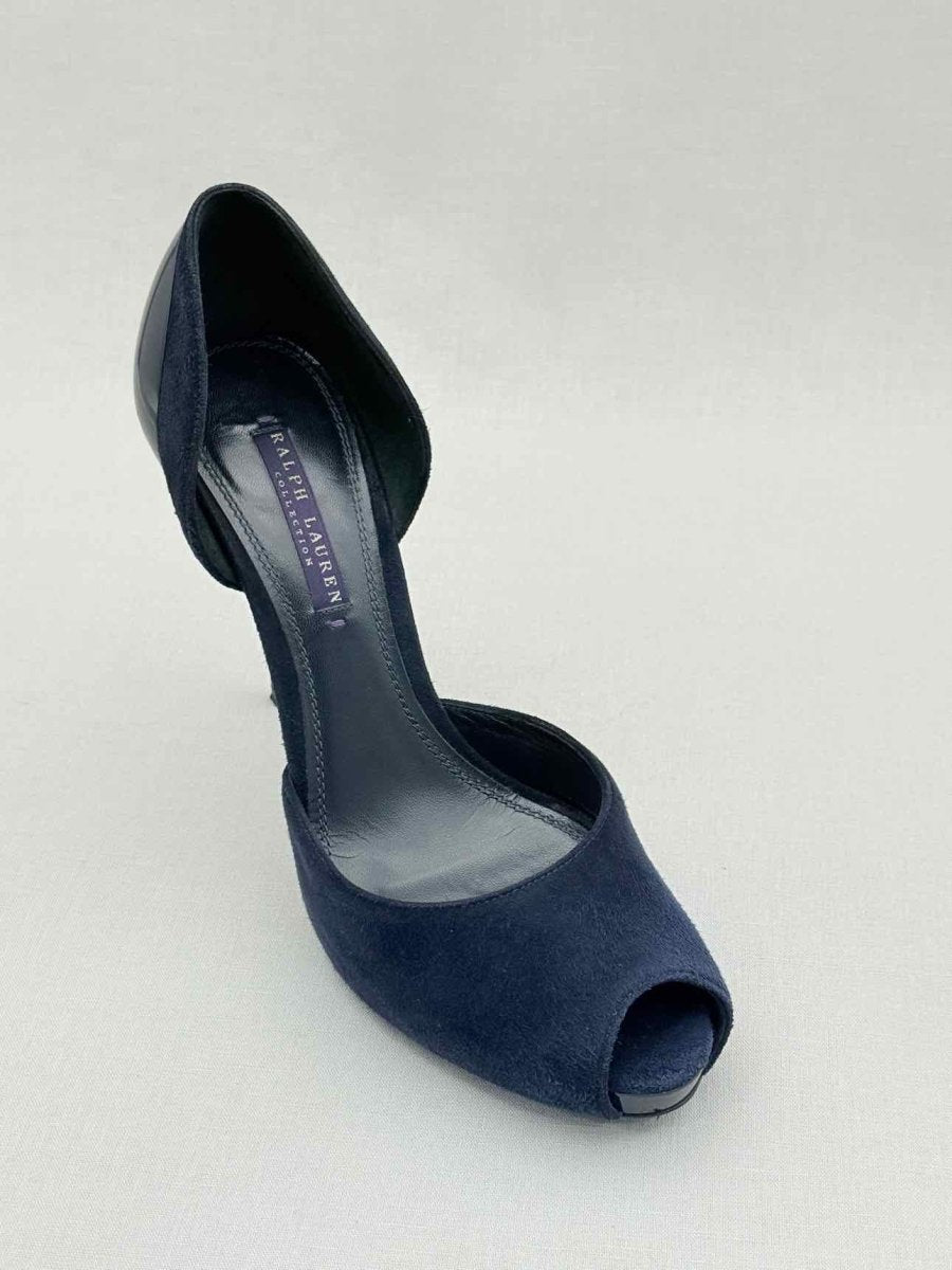 Pre - loved RALPH LAUREN COLLECTION D'Orsay Blue Size EU 40 Pumps at Reems Closet