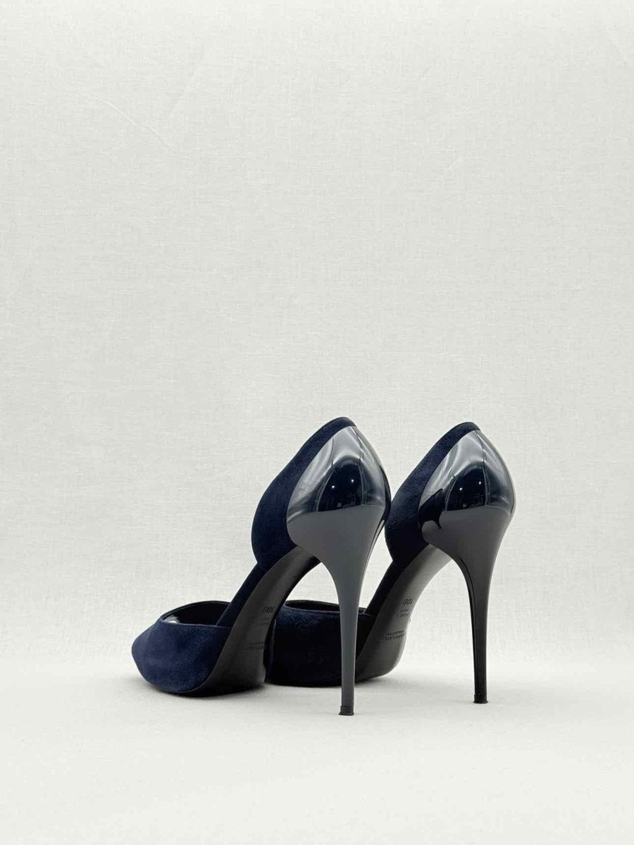 Pre - loved RALPH LAUREN COLLECTION D'Orsay Blue Size EU 40 Pumps at Reems Closet