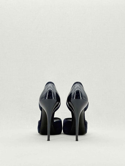 Pre - loved RALPH LAUREN COLLECTION D'Orsay Blue Size EU 40 Pumps at Reems Closet