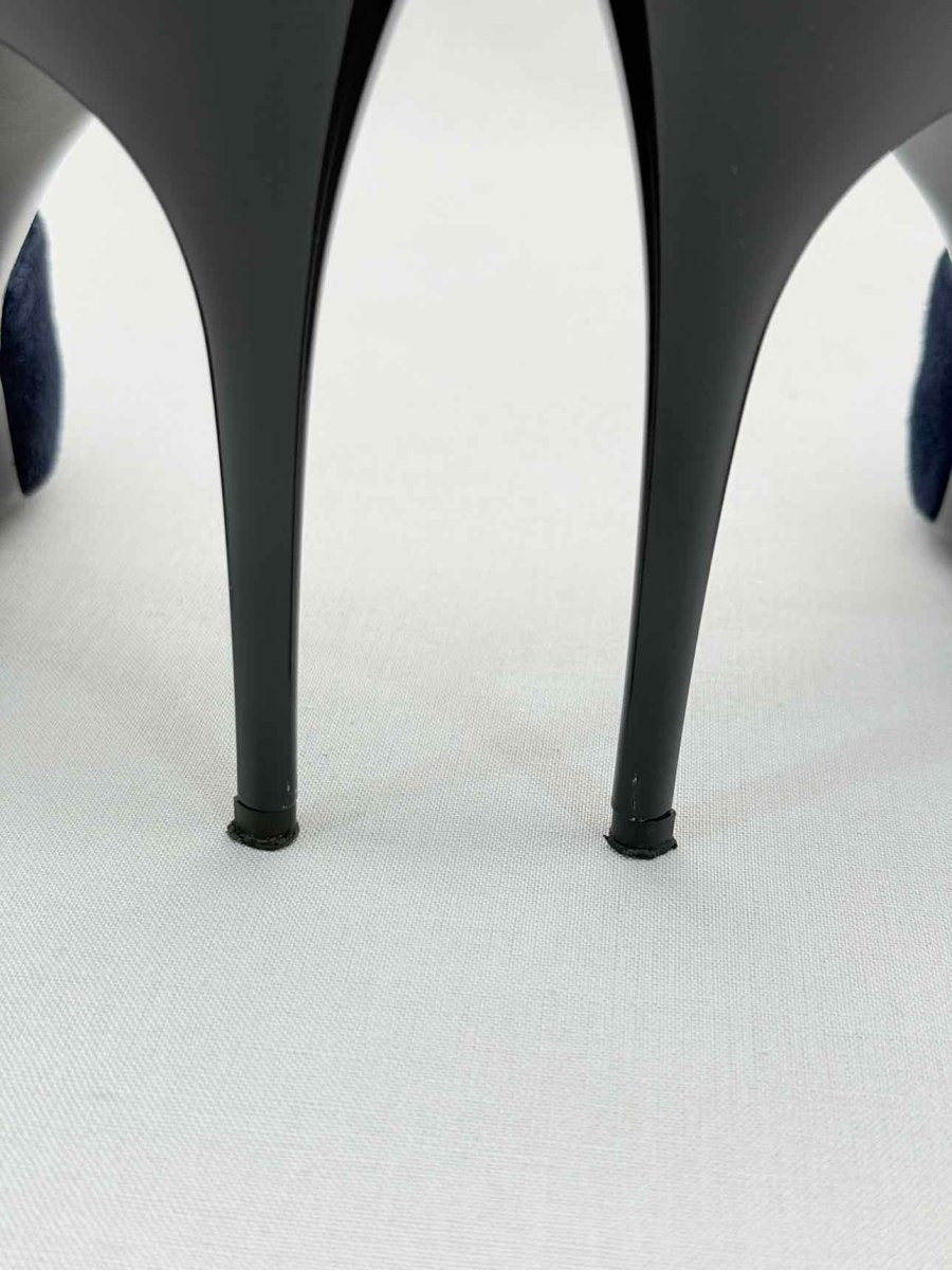 Pre - loved RALPH LAUREN COLLECTION D'Orsay Blue Size EU 40 Pumps at Reems Closet