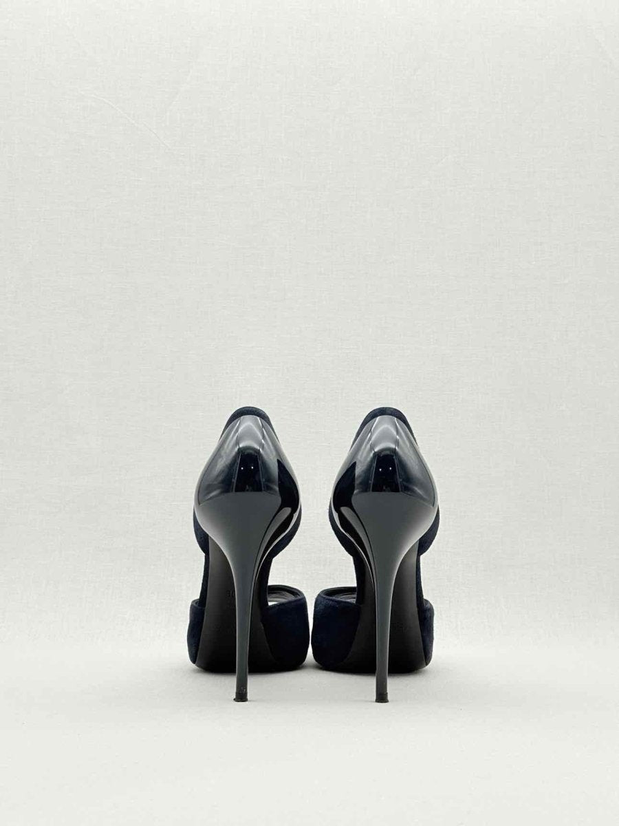 Pre - loved RALPH LAUREN COLLECTION D'Orsay Blue Size EU 40 Pumps at Reems Closet