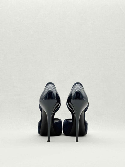Pre - loved RALPH LAUREN COLLECTION D'Orsay Blue Size EU 40 Pumps at Reems Closet
