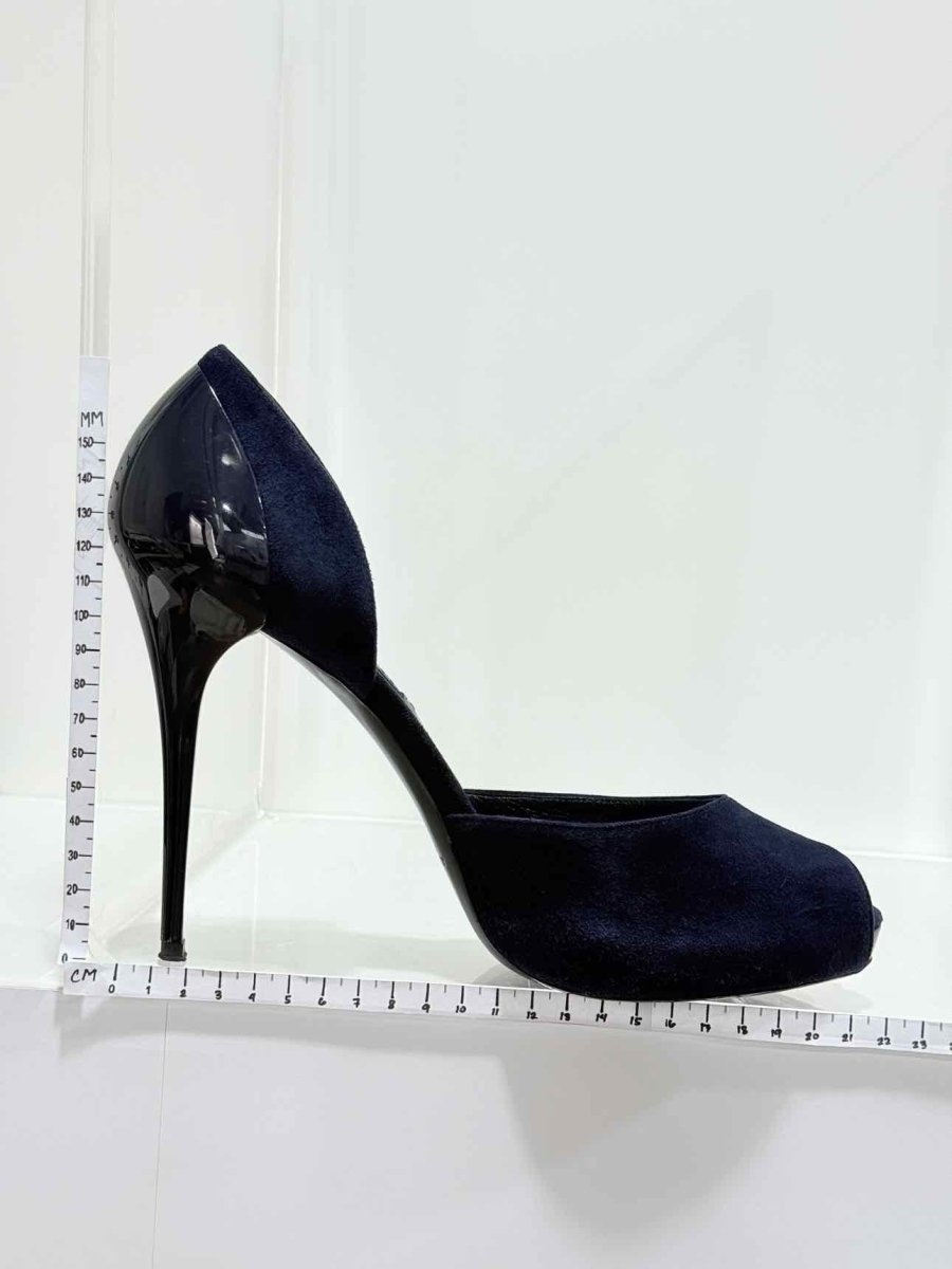 Pre - loved RALPH LAUREN COLLECTION D'Orsay Blue Size EU 40 Pumps at Reems Closet