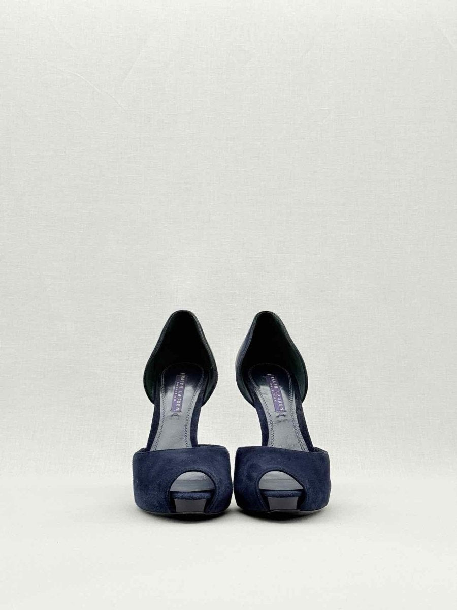 Pre - loved RALPH LAUREN COLLECTION D'Orsay Blue Size EU 40 Pumps at Reems Closet