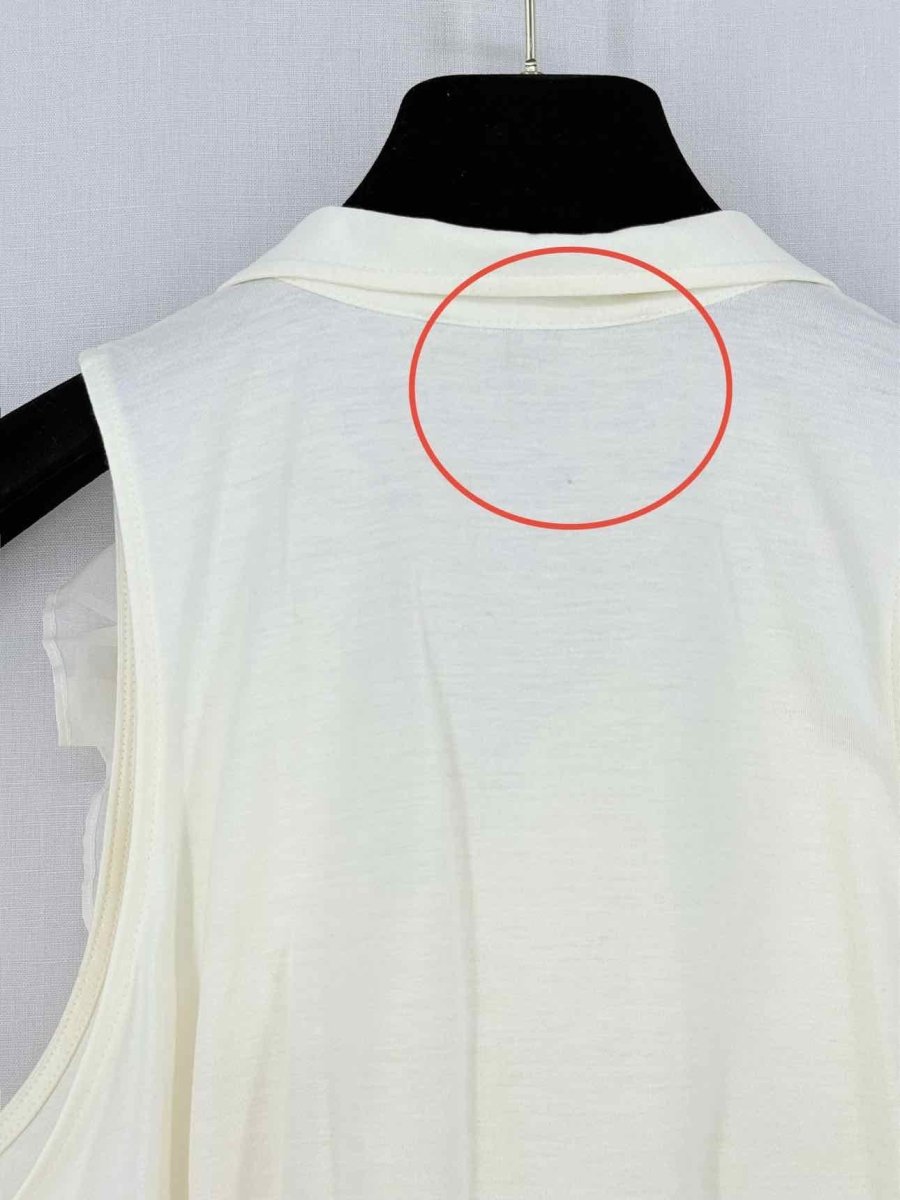 Pre - loved RALPH LAUREN Cream Size Medium Blouse at Reems Closet