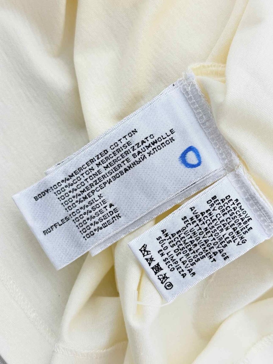 Pre - loved RALPH LAUREN Cream Size Medium Blouse at Reems Closet